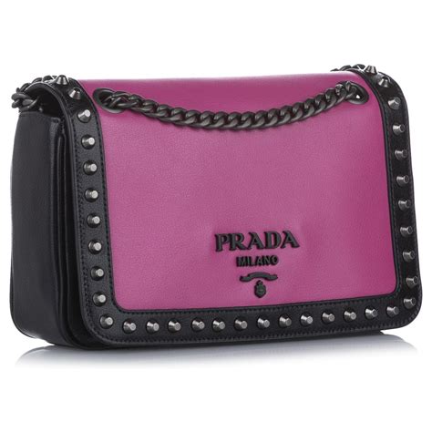 Prada studded crossbody bag